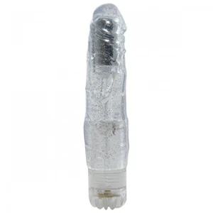 Vibrator Jelly Crushy Glitter Transparent pe Denysa.ro