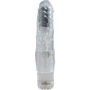 Vibrator Jelly Crushy Glitter Transparent pe Denysa.ro