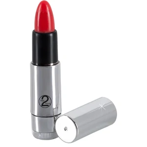 Vibrator Kiss Me Lipstick Roșu pe Denysa.ro