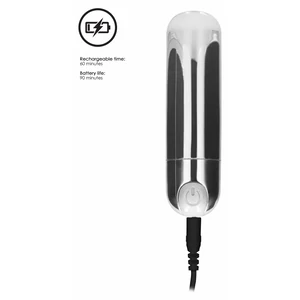 Vibrator Mini 7 Speed Argintiu