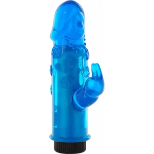 Vibrator Mini Rabbit 14cm Albastru pe Denysa.ro