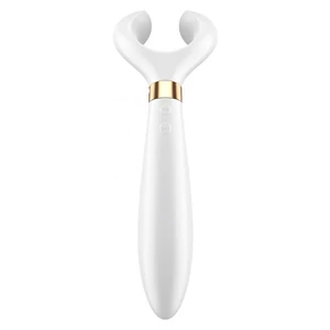 Vibrator Pentru Cuplu Multifun 3 Alb