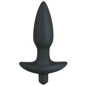 Vibrator Plug Medium Velvet Negru pe Denysa.ro