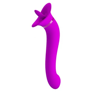Stimulator Clitoris Cu Limbuta 12 Moduri Vibrator Reincarcabil Prin Usb Pentru Femei