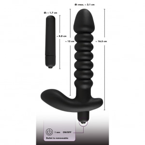 Vibrator Prostată Negru Velvets