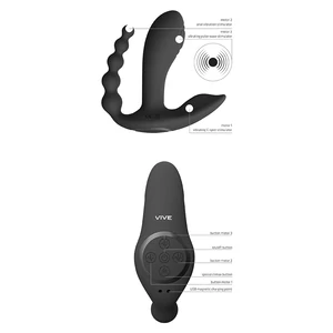 Vibrator Pulse Wave And Vibrating Dublă Acțiune Negru