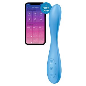 Vibrator Punct G Flex 4 Albastru pe Denysa.ro