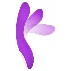 Vibrator Punctul G FLUX Silicone Bendable Mov pe Denysa.ro