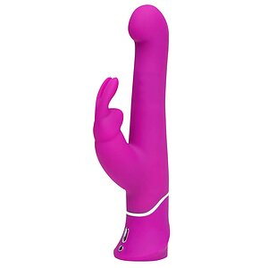 Vibrator Punctul G Happy Rabbit Beaded Mov pe Denysa.ro