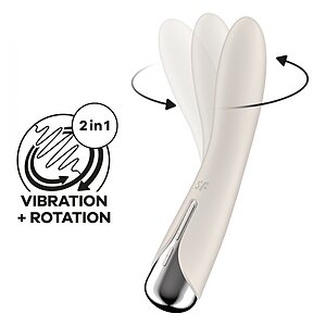 Vibrator Punctul G Satisfyer Spinning Vibe 1 Alb pe Denysa.ro