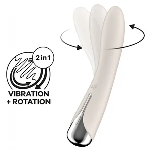Vibrator Punctul G Satisfyer Spinning Vibe 1 Alb Vibrator Punctul G Satisfyer Spinning Vibe 1 Alb pe Denysa.ro