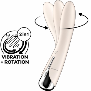 Vibrator Punctul G Satisfyer Spinning Vibe 1 Alb pe Denysa.ro