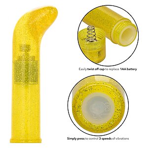 Vibrator Punctul G Sparkle Mini Galben
