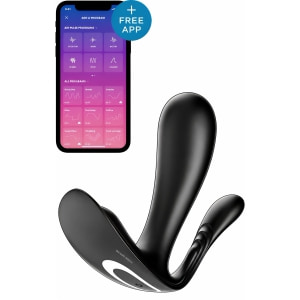 Vibrator Punctul G Top Secret Negru pe Denysa.ro