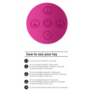 Vibrator Rabbit Amoris Stimulating Beads Roz