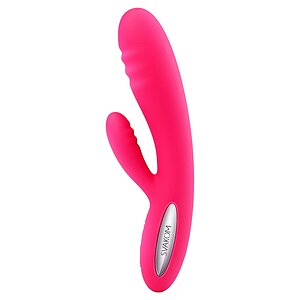 Vibrator Rabbit Cu Încălzire Svakom Adonis Roșu pe Denysa.ro