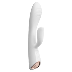 Vibrator Rabbit Dorcel Flexi Heating Alb pe Denysa.ro