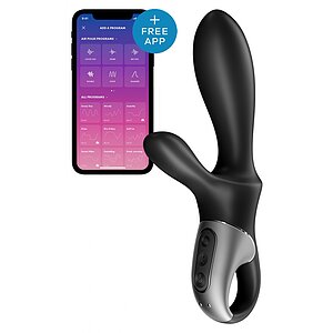 Vibratoare Smart Vibrator Rabbit Heat Climax Plus Negru