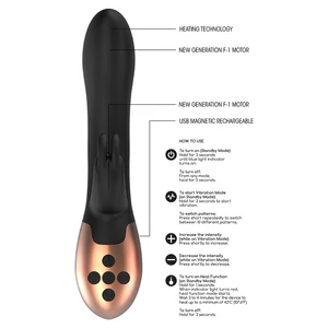 Vibrator Rabbit Heating Opulent Negru