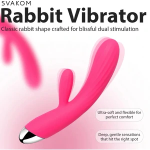Vibrator Rabbit Încălzire Svakom Angel Roz