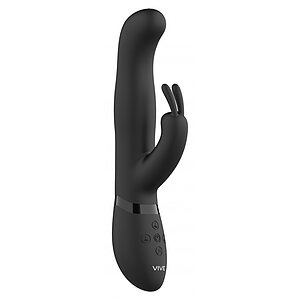 Vibrator Rabbit Izara Rotating Beads Negru pe Denysa.ro