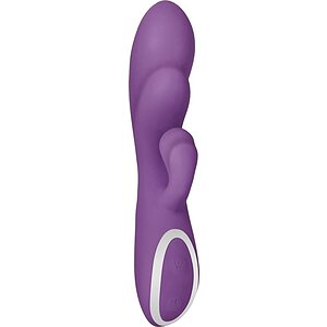 Vibrator Rabbit Rampage Silicon 19 cm Mov pe Denysa.ro