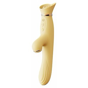 Vibrator Rabbit ROSE Galben pe Denysa.ro