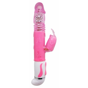Vibrator Rabbit Rotație Și Împingere Fascination Roz pe Denysa.ro