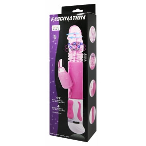 Vibrator Rabbit Rotație Și Împingere Fascination Roz