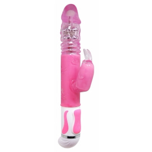 Vibrator Rabbit Rotație Și Împingere Fascination Roz