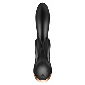 Vibrator Rabbit Satisfyer Double Negru