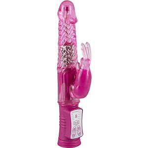 Vibrator Rabbit Sugar Babe 22cm Roz pe Denysa.ro