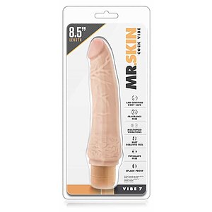 Vibrator Realist Mr. Skin Cock Vibe 7 Natural Thumb 1