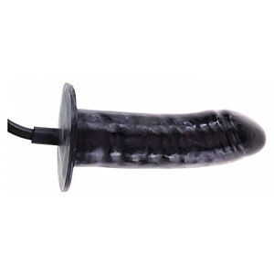 Vibrator Realistic Bigger Joy Inflatable Negru pe Denysa.ro