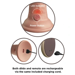 Vibrator Realistic KCE 9 DD Light
