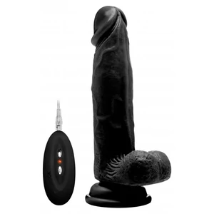 Vibrator Realistic Penis 20cm Negru pe Denysa.ro