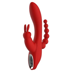 Vibrator Tripla Stimulare Punct G Clitoris Anal