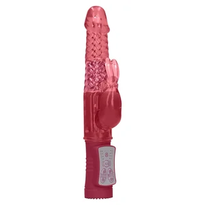 Vibrator Rotating Rabbit Roșu