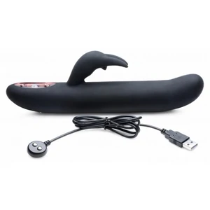 Vibrator Royal Rabbits Bling Bunny Flexing Negru