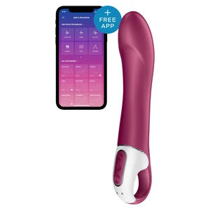 Vibrator Big Heat Aplicatie Satisfyer Connect Vibrator Reincarcabil Silicon Rezistent Apa
