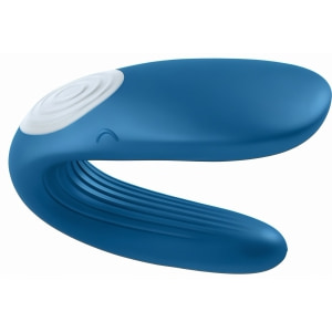 Vibrator Satisfyer Cuplu Partner Whale Albastru pe Denysa.ro