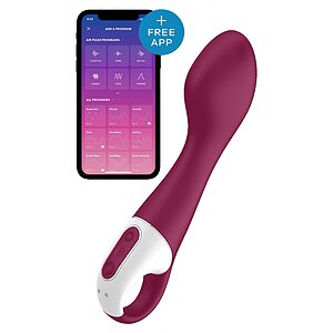 Vibrator Satisfyer Hot Spot Vișiniu pe Denysa.ro