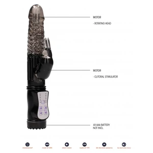 Vibrator Shots Vibrating Rabbit Negru