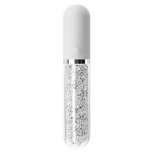 Vibrator Silicon Stardust Charm Alb pe Denysa.ro