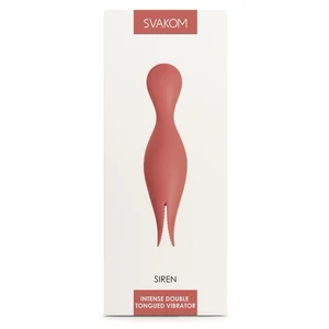 Vibrator Svakom Siren Double Tongued Clitoral Roz