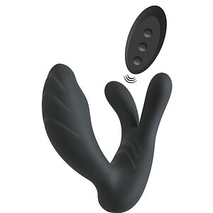 Vibrator Sweet Smile G Punct 3 Motoare Reîncărcabil Negru pe Denysa.ro