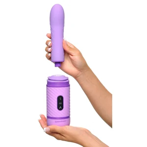 Vibrator ThrustHer Fantasy Love Cu Împingere Mov