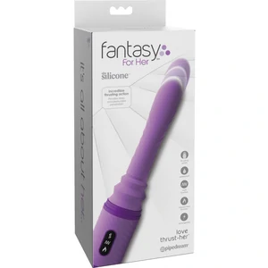 Vibrator ThrustHer Fantasy Love Cu Împingere Mov