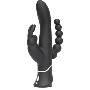 Vibrator Triplu Happy Rabbit Negru