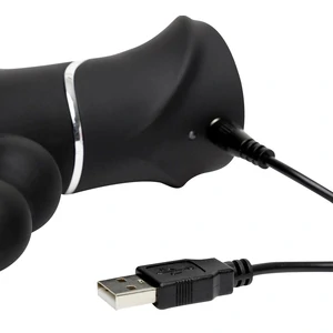 Vibrator Triplu Happy Rabbit Negru